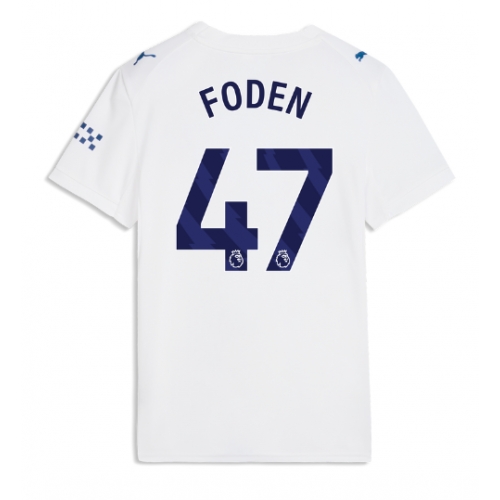 Billige Fotballdrakt Manchester City Phil Foden #47 Replika Tredjedrakt Dame 2026-27 Kortermet Billige Fotballdrakt Manchester City Phil Foden #47 Replika Tredjedrakt Dame 2026-27 Kortermet